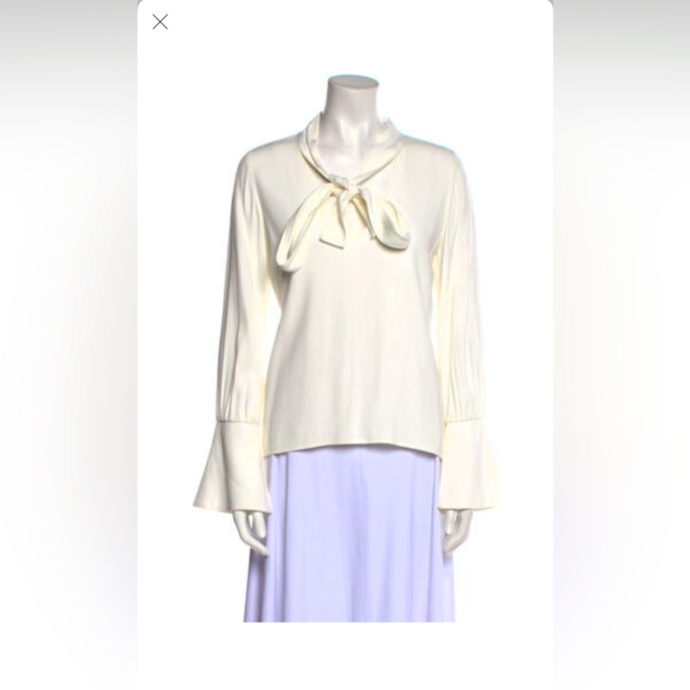 Alexis v-neck long sleeve blouse - xs